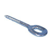 Szczelinowa śruba oczkowa do drewna, H6 gwintu, 82mm gwintu, LLSH6X30 | 401129 Erico