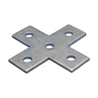 Łącznik płaski, krzyżowy z pięcioma otworami, HD, 138mmx138mm, ZEA109 | 387590 Erico