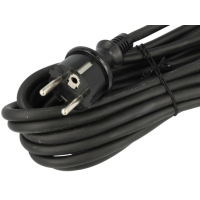 Przewód przyłączeniowy z wtyczką prostą IP20 , 2x1, H05RR, 3m, czarny PP-21/3M/2X1/H05RR/CZARNY | W-97188 Plastrol