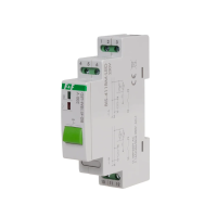 Przekaźnik bistabilny BIS-411BM-LED, montaż na szynie DIN, 230V, z przekaźnikiem inrush 160A/20ms | BIS-411BM-LED F&F