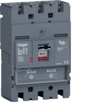 Wyłącznik mocy h3+ P250 3P 160A 40kA TM, MCCB | HNT160DR Hager
