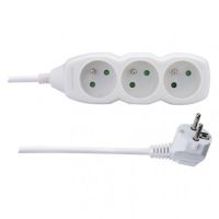Przedłużacz 1,5m, 3 gniazda, biały, PVC, 1mm2 | P0311 Emos