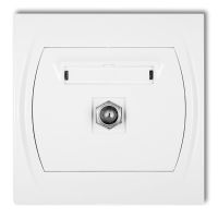 Gniazdo antenowe pojedyncze typu F (SAT) | LGF-1 Karlik Elektrotechnik