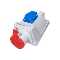 Gniazdo Stale KOMBI GSC 16/5 Gniazdo 16A/400V 3P+N+Z, 16A/250V 2P+Z | 921840 Elektromet