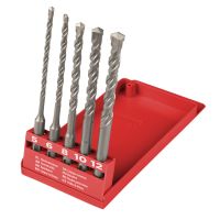 Wiertła do betonu SDS Plus 5-12mm (kpl 5szt) | 60H615 TOP TOOLS