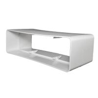 Łącznik kanałów płaskich 110x55 mm biały | 020 VENTS GROUP SPÓŁKA Z