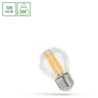 Lampa LED COG 4W 510lm NW 4000K E27 230V CLEAR kulka przeźroczysta neutralna biała | WOJ+14335 Wojnarowscy