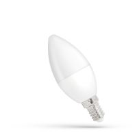 Lampa LED 6W E14 230V 520lm świeczka zimna biała ściemnialna | WOJ+14383 Wojnarowscy