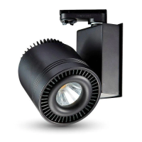 Oprawa LED V-TAC szynoprzewód 3F 45W COB CRI95+czarna VT-4545 6000K 2300lm | 3800157603775 LED EUROPE