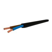 Przewód mieszkaniowy H03VVH2-F (OMYP) 2x0,75 300/300V czarny KRĄŻEK | 5901259804621 Ełktrim