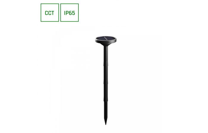 SOLARA PLATO 1W CCT IP65 126x51x290mm CZARNY wbijana 2 lata gw. SPECTRUM | SLI053001CCT Wojnarowscy