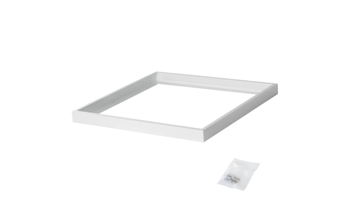 Ramka natynkowa do paneli ADTR 6060 W kwadratowy dł. szer. 60cm wys.4,5cm kolor biały złożona | 27613 Kanlux