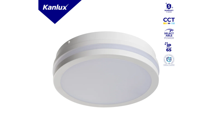 Plafon LED BENO 12-18W CCT-O-SEW 3000-4000K max 1920-2080lm IP65 5 lat Gwar. | 38777 Kanlux
