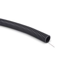 Rura giętka karbowana z pilotem PVC RKSSP 50/43 750N samogasnąca, szara (25m) | 10359 TT Plast