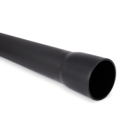 Rura osłonowa sztywna z kielichiem ROS-M 160/8,0 750N,RHDPE, gładka, czarna (6m/35szt) SRS | 11039 TT Plast