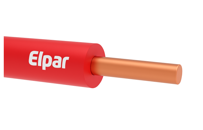 Przewód instalacyjny H07V-U (DY) 2,5 450/750V, czerwony KRĄŻEK | 5901854406893 Elpar