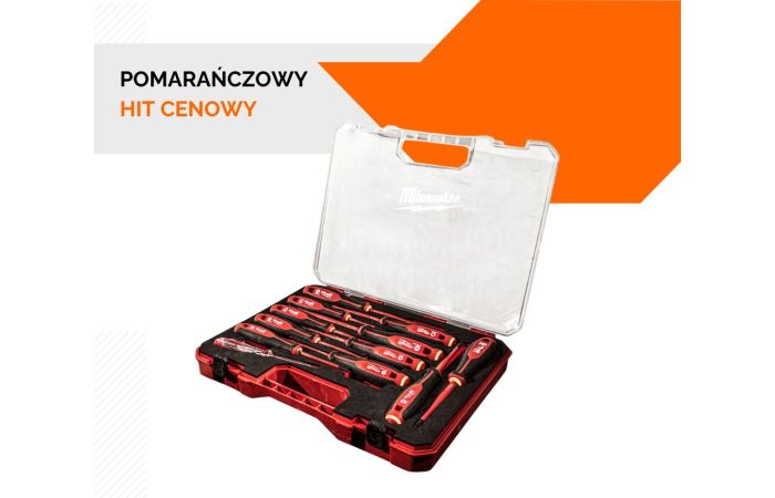 Zestaw wkrętaków VDE - 12szt SL:0,4X2,5X75,0,5X3X100, 0,6X3,5X100,0,8X4X100,1,0X5,5X125,1,2X6,5X150