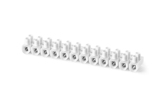 Listwa zaciskowa gwintowa termoplast. 6 mm2, 12 torów LTA12-6.0b biała | 22412216 Simet