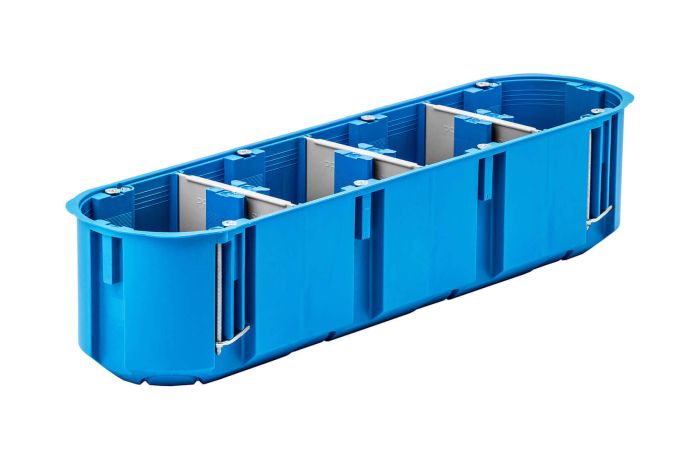 Puszka instalacyjna 4-polowa 4x60 głęboka regips Multibox2 P4x60D niebieska | 32097203 Simet