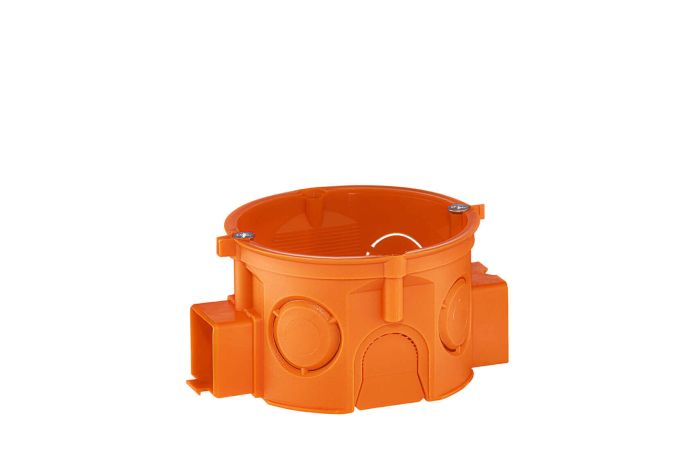 Puszka instalacyjna p/t 60 łączona płytka z wkrętami S60KFW pomarańczowa | 33068008 Simet