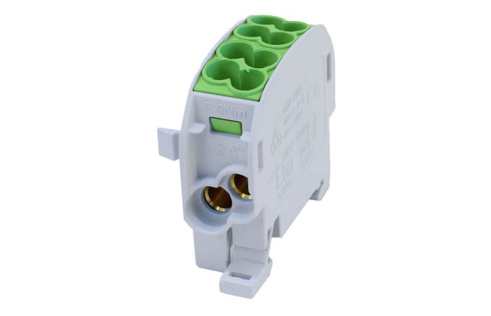 Blok rozdzielczy odgałęźny SCB 25 Al/Cu 80110 SIMBLOCK zielony | 81501005 Simet
