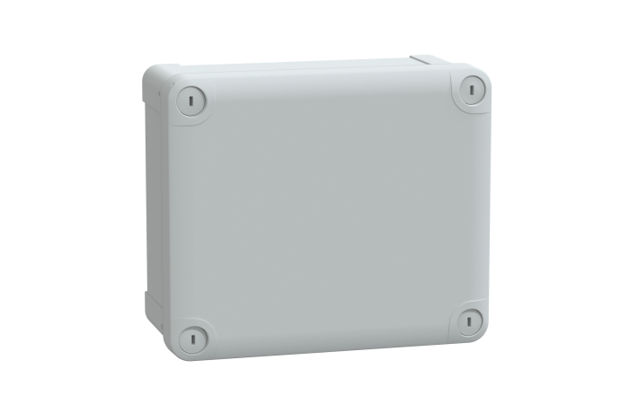 Puszka ABS IP66 IK07 wew 175x150x80 (WxSxG) zew 193x164x87 nieprzezr pokr W20 RAL7035, S3D, Thalassa | NSYTBS19168 Schneider Electric