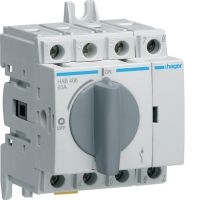 Modułowy rozłącznik izolacyjny obrotowy 4P 63A, rozmiar 1 | HAB406 Hager