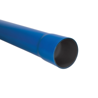 Rura osłonowa sztywna z kielichem ROS-M 75/4,5 750N,RHDPE, gładka, niebieska (6m/60szt) SRS | 10673 TT Plast
