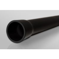 Rura przyłączeniowa sztywna UV z kielichem RPS-UV-M 75/4 450N, RHDPE, gładka, czarna (3m/60szt) BE | 10684 TT Plast