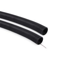 Rura giętka karbowana odporna na prom. UV PVC RKSSUV 20/16 750N samogasnąca, UV czarna (50m) | 12460 TT Plast