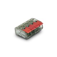 Szybkozłączka z dźwignią CMK-624 drut/linka 4 przewody 4x4mm2 32A 450V transparentna (25szt) | 39.624 Elektro-Plast Opatówek