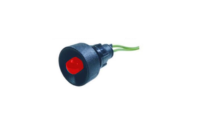 Kontrolka diodowa klosz 10 mm, 24V Klp10R/24V czerwona | 84410001 Simet