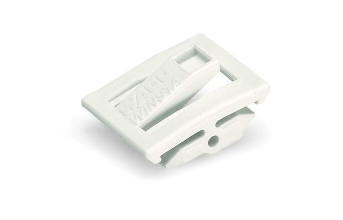 Zaczep ryglujący, z ręcznym pobudzeniem, do połączeń swobodnych, biały | 770-121 Wago