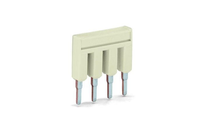 Mostek grzebieniowy 2-torowy z izolacją, 32A, jasnoszary TOPJOBS | 2004-402 Wago