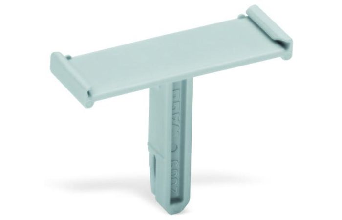 Podstawka oznacznika grupowego, do montażu zatrzaskowego w otworze na mostek, 10mm, szara TOPJOBS | 2009-196 Wago