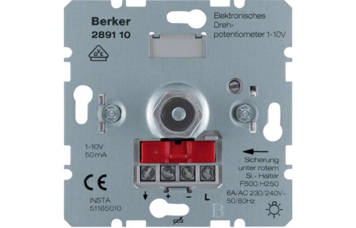 Elektroniczny potencjometr obrotowy 1-10 V, mechanizm, One.platform | 289110 Hager