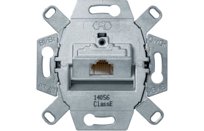 Mechanizm gniazda komputerowego UAE 1-kr (RJ45), ekranowane, kat.6, klasa E, One.platform | 455401 Hager