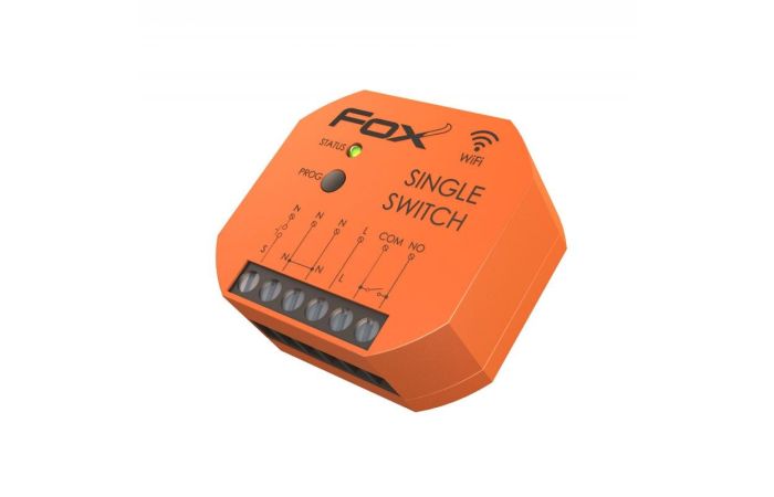 Przekaźnik jednokanałowy Wi-Fi 230 V SINGLE SWITCH FOX | WI-R1S1P-P F&F