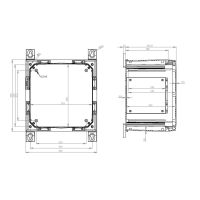 Szafka ARCA 505021T No MP 500x500x210 drzwi przezroczyste z zamkiem, bez płyty montażowej IP66, IK09 | 8121032N Fibox