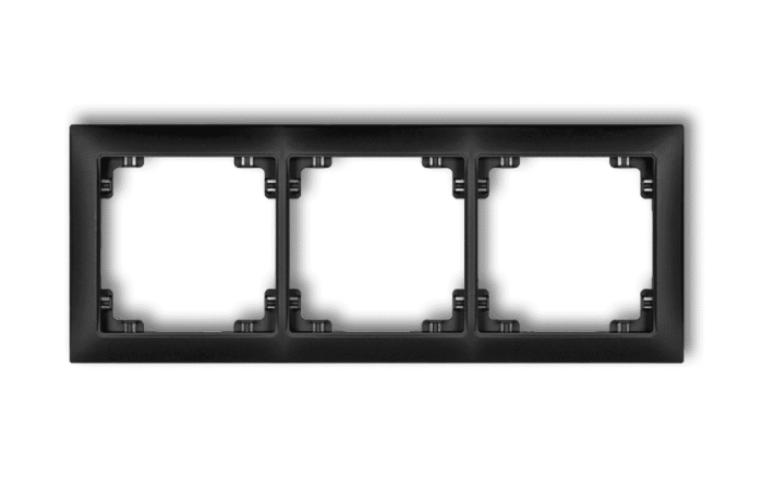 Ramka potrójna uniwersalna z tworzywa DECO Soft | 12DRSO-3 Karlik Elektrotechnik
