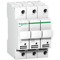 Rozłącznik bezpiecznikowy cylindryczny 3P 10x38mm STI, Acti 9 | A9N15656 Schneider Electric