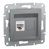 Gniazdo komputerowe kat.5e UTP bez ramki, stal, Asfora | EPH4300162 Schneider Electric