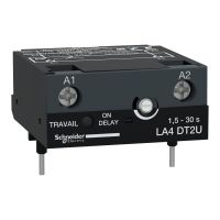 Moduł elektryczny opóźniający załączanie stycznika LC1/LP1 1,5/30s | LA4DT2U Schneider Electric