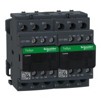 Stycznik nawrotny TeSys 25A AC-3 napięcie cewki 110VAC 3P 1NO+1NC, TeSys D | LC2D25F7 Schneider Electric
