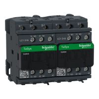 Stycznik nawrotny TeSys 18A AC-3 napięcie cewki 24VAC 3P | LC2D18B7 Schneider Electric