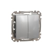 Łącznik świecznikowy, srebrne aluminium, Sedna Design & Elements | SDD113105 Schneider Electric