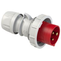 Wtyczka 32A 230V 3P IP67 przenośna nikolowane styki | 0232-9 PCE