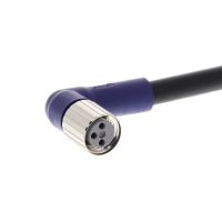 Przewód przyłączeniowy PVC, kątowy, M8-3pin, 2m [ XS3F-LM8PVC3A2M ] | 358076-ERROR Omron Electronics