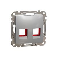 Płytka centralna KRONE kat. 5e/6 UTP, srebrne aluminium, Sedna Design & Elements | SDD113441C Schneider Electric