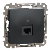 Gniazdo komputerowe RJ45 kat. 6 UTP, czarny antracyt, Sedna Design & Elements | SDD114461 Schneider Electric
